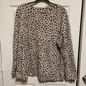 Croft & Barrow leopard print sweatshirt